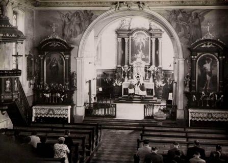 Vorschau: C1 - 403  Pfarrkirche, Inneres 1960
