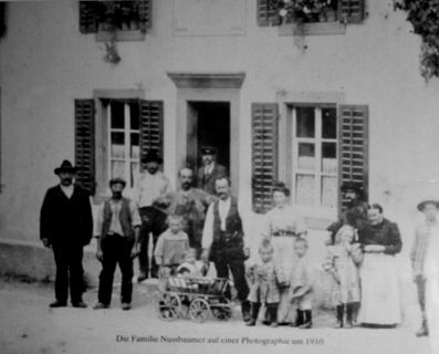 Vorschau: N - 27 A, Familienbild Nussbaumer 1910 sw