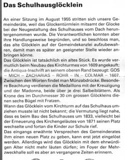 Vorschau: K - 66 B,Text Schulhausglocke