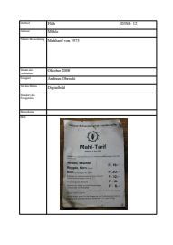 Vorschau: D3M - 12, Mahltarif