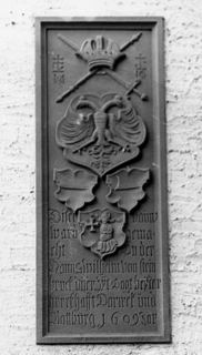 Vorschau: C1 - 409,   Wappentafel Kirche 1609