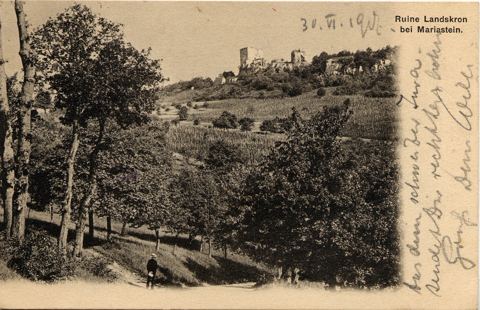Vorschau: D2 - 19, Steinrain, oberer Teil mit Landskron 1907