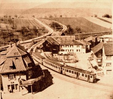Vorschau: D1 - 63, Postkarte Station Flüh nach 1912