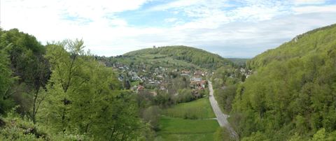 Vorschau: B - 188, Panorama Flüh v. d.  Sternenbergruine