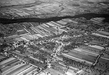 Vorschau: B - 035, Luftaufnahme Hofstetten 1950