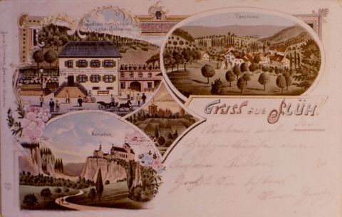 Vorschau: B - 138, Postkarte Flüh um 1900