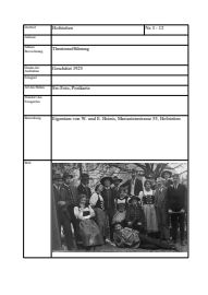 Vorschau: Theateraufführung in Hofstetten, ca. 1925