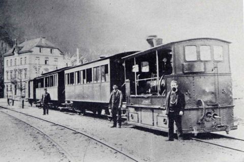 Vorschau: D1 - 46  Station Flüh mit Bahn 1888-1900