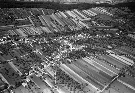 Vorschau: B - 034  Luftaufnahme Hofstetten 1950