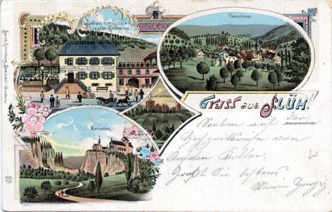 Vorschau: B - 152, Mehrbildpostkarte Flüh 1902