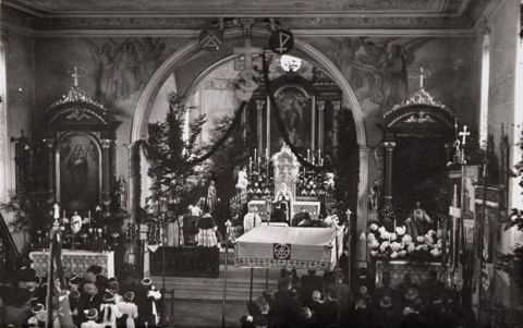 Vorschau: C1 - 408, Gottesdienst an Fronleichnam ca. 1952