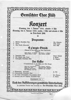 Vorschau: I - 13 Konzertprogramm 1922